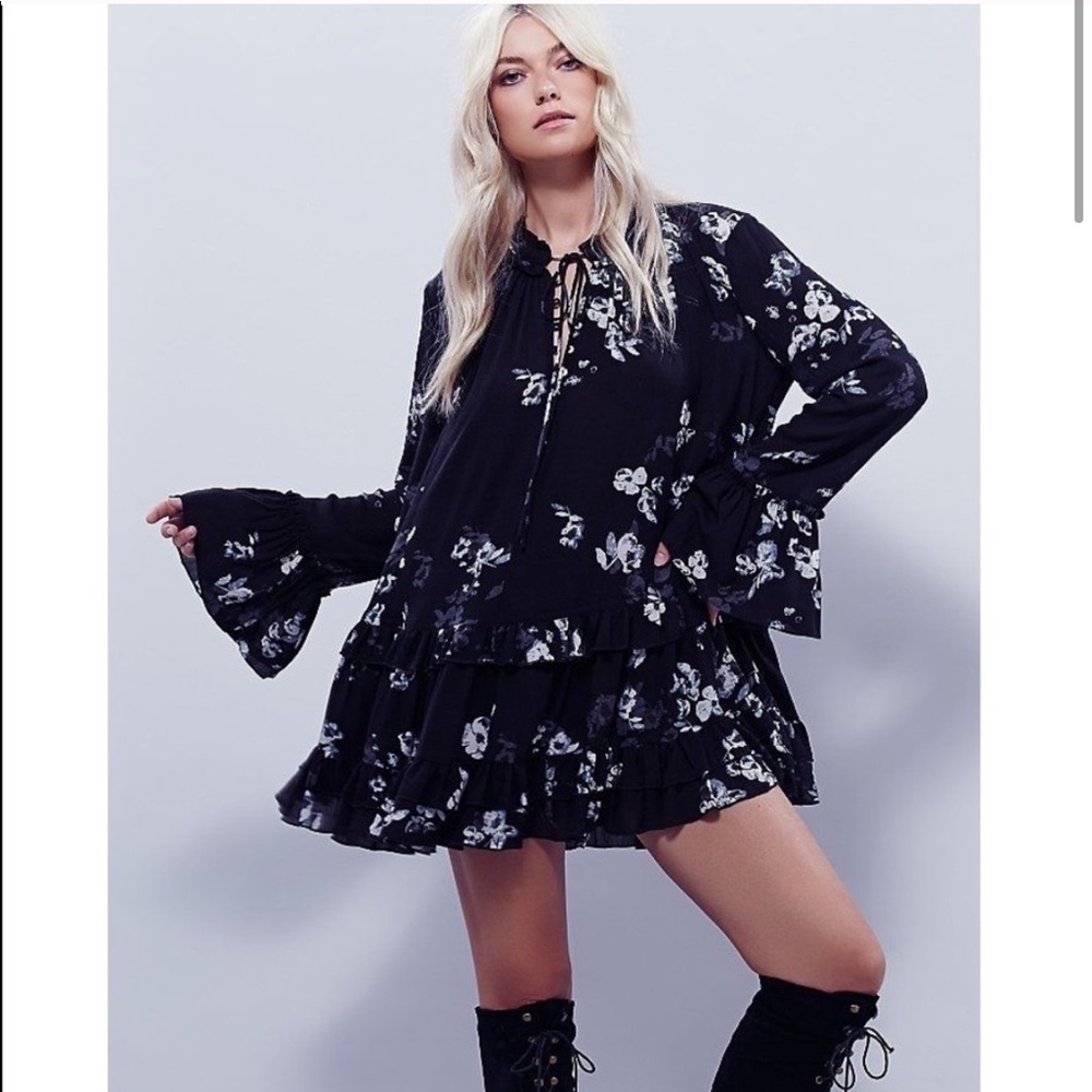 Free People Cloverfield printed tunic